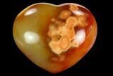 Colorful Carnelian Agate Heart #125766-1